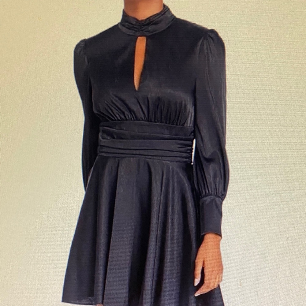 Wayf Black Long Sleeve Dress